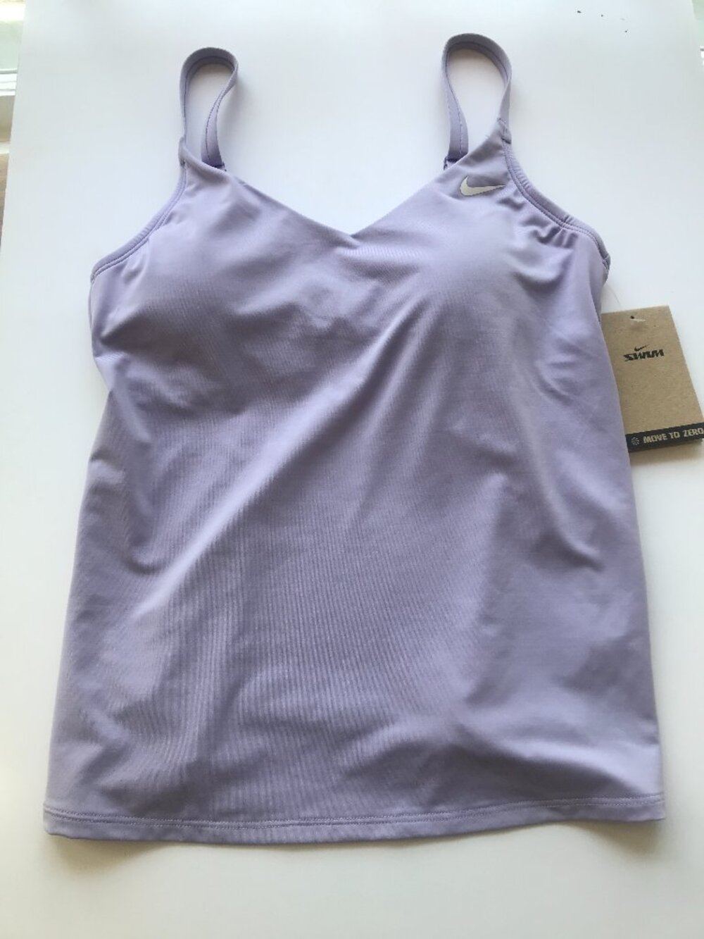Nike Women's Effortless Essential V-Neck Tankini in Hydrangeas size S NWT